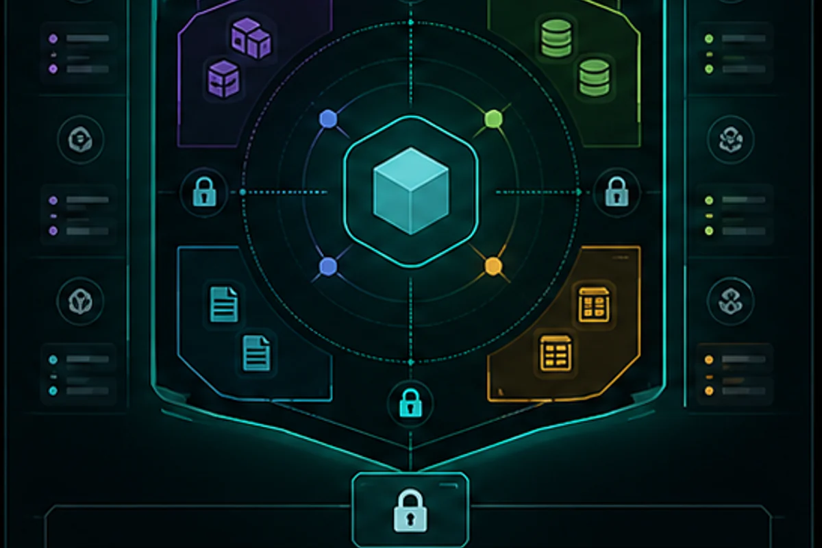 Automation governance model combining scoped permissions data boundaries and human approval